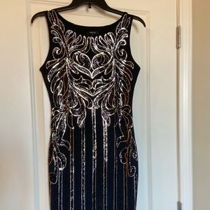 Verty Sequin Body Con Cocktail Dress Black Size Small